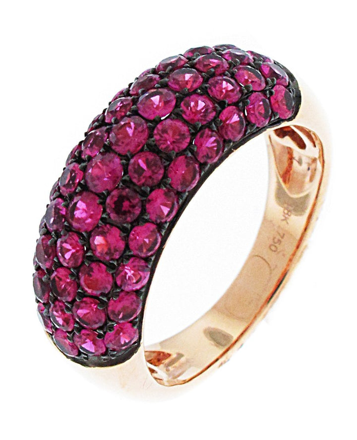18kt rose Gold Sapphire Band