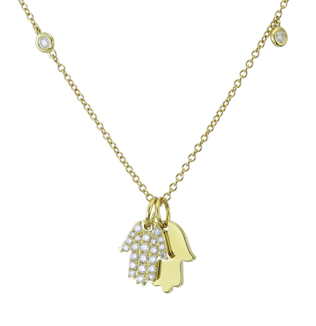 18kt Yellow Gold Diamond Pendant