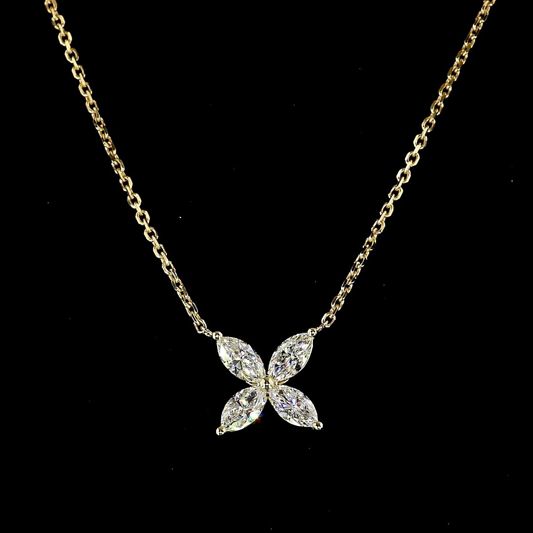 14kt Yellow Gold Lab Diamond Pendant