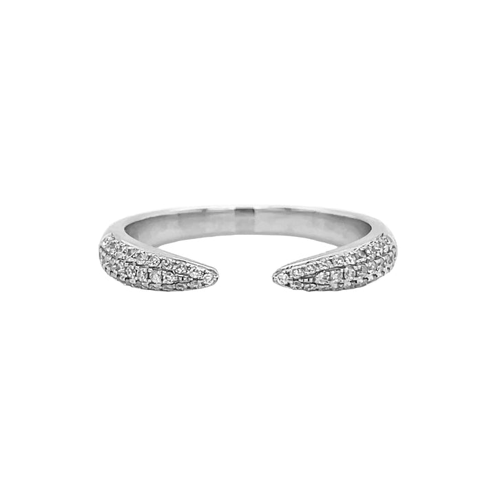 18kt White Gold Diamond Open Band