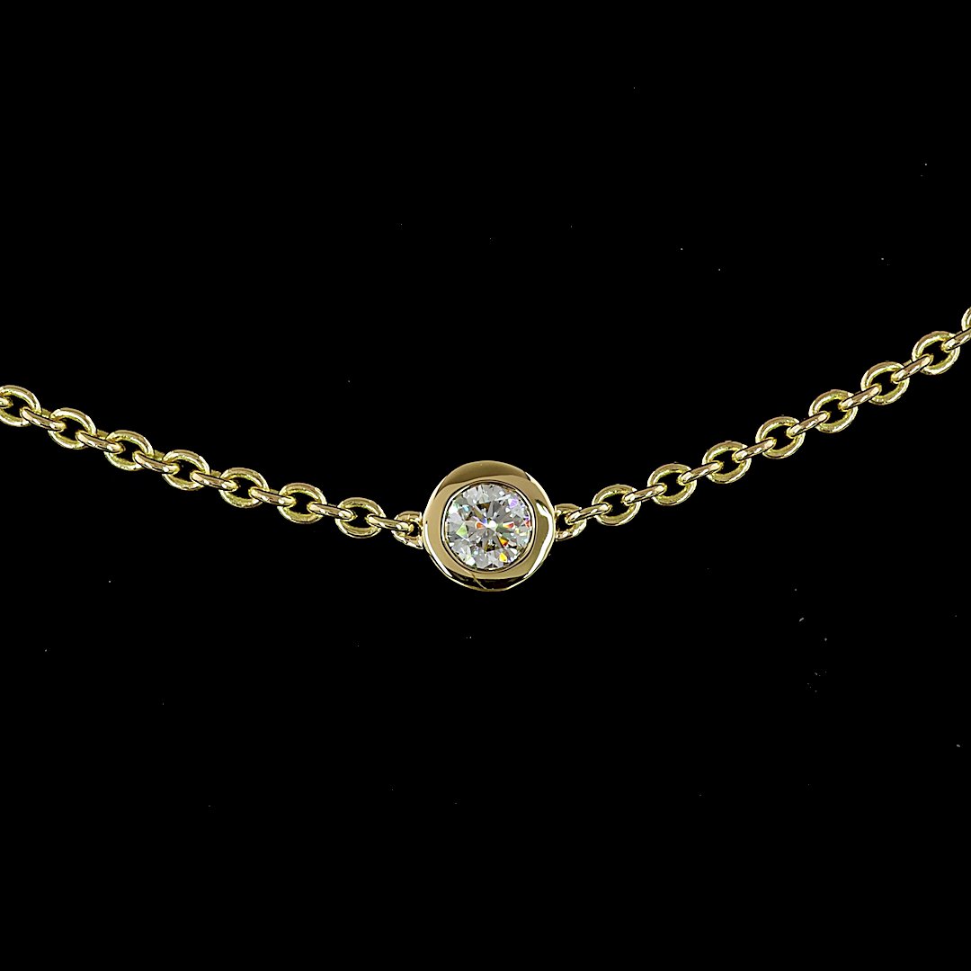 14kt Yellow Gold Lab Diamond Necklace