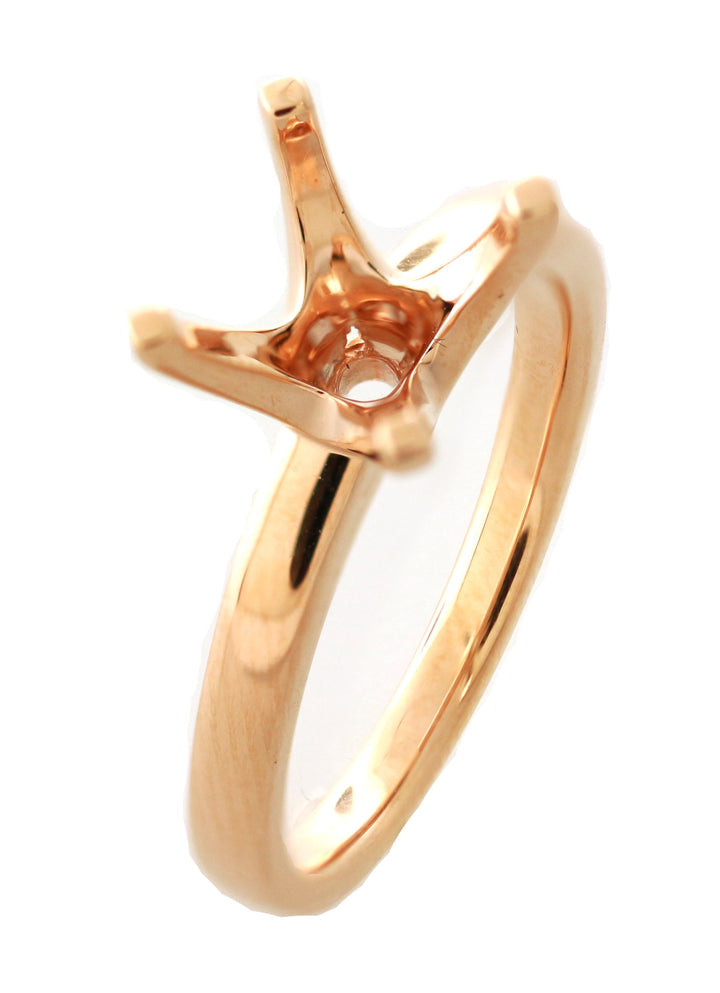 18kt Rose Gold Semi Mount