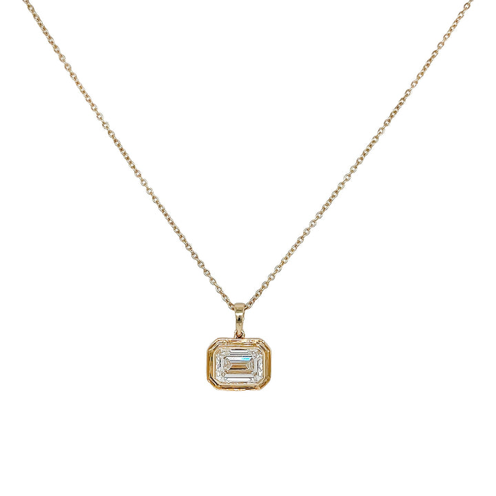 14kt Yellow Gold Lab Diamond Pendant