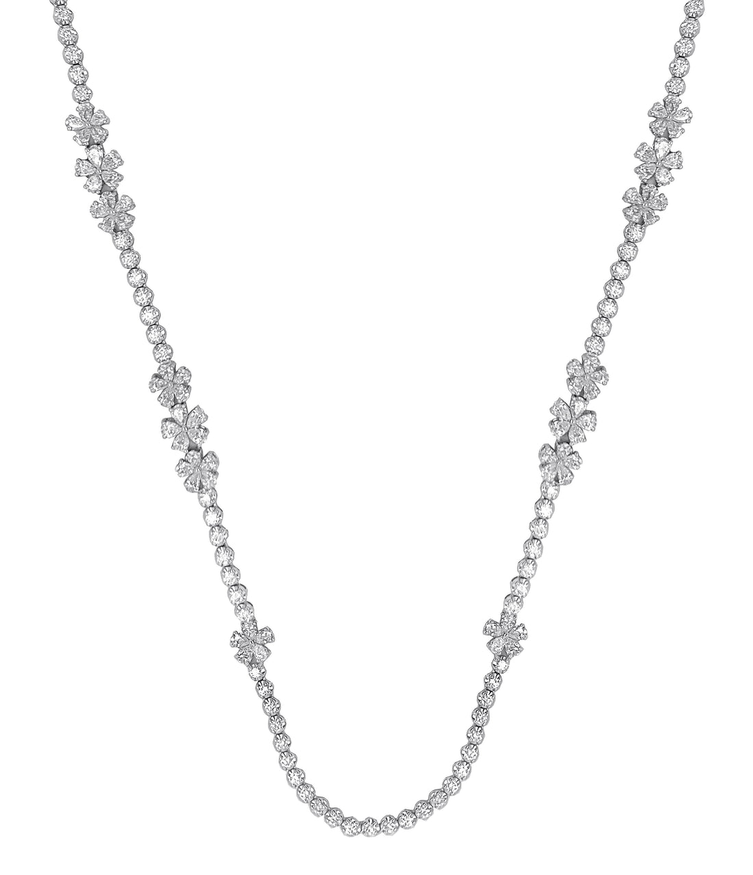 18kt White Gold Diamond Necklace