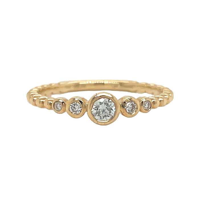 14kt Yellow Gold Lab Diamond Ring
