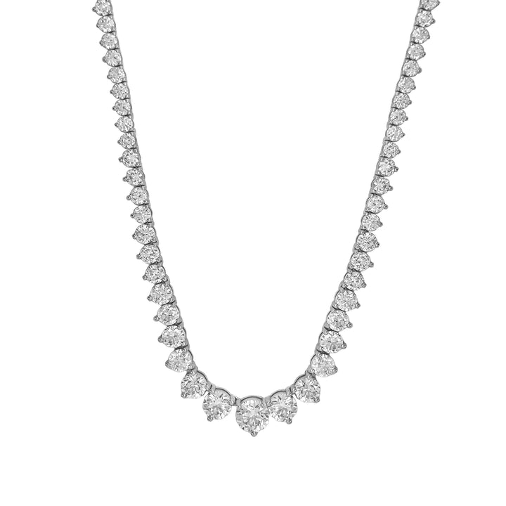 14kt White Gold Lab Diamond Tennis Necklace