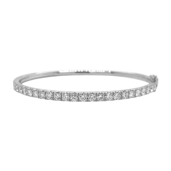 18kt White Gold Diamond Bangle