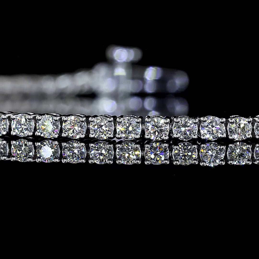 14kt White Gold Lab Diamond Tennis Bracelet