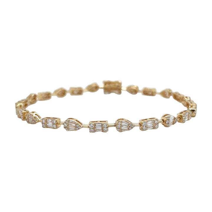 18kt Yellow Gold Diamond Bracelet