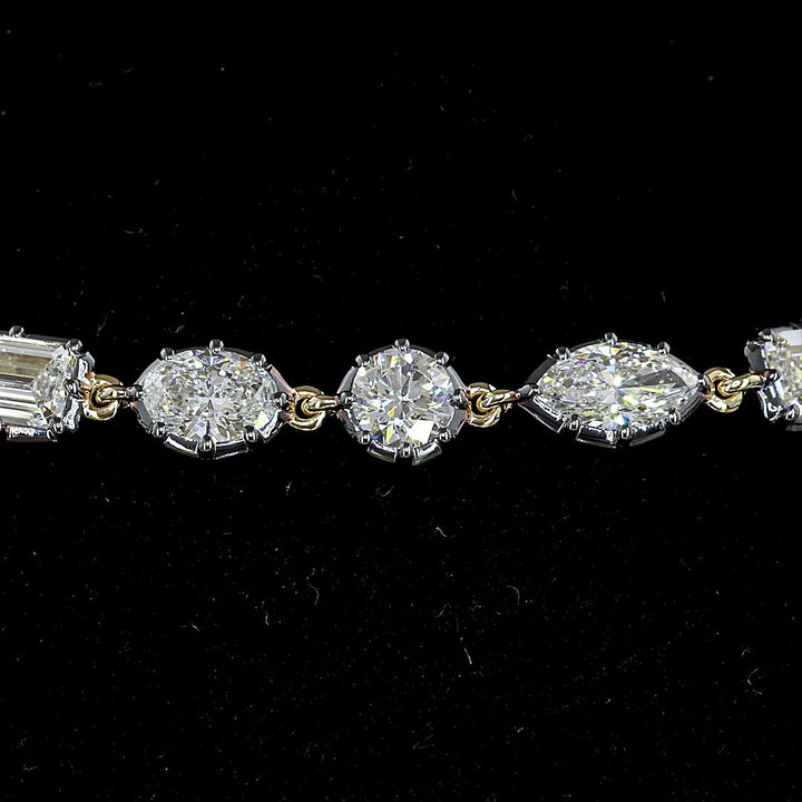 14kt Yellow And Black Gold Lab Diamond Bracelet