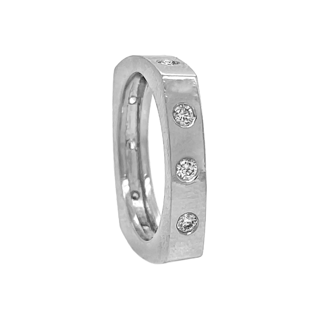 14kt White Gold Diamond Band