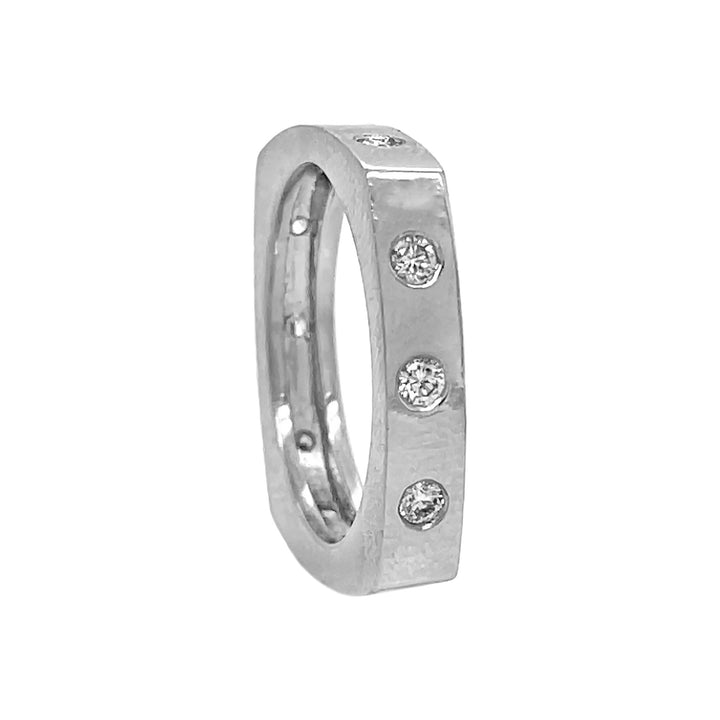 14kt White Gold Diamond Band