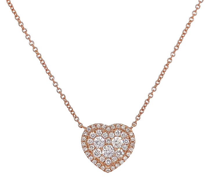 18kt Rose Gold Diamond Pendant