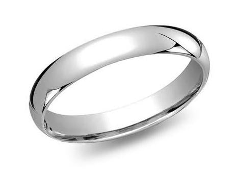14kt White Gold Wedding Band