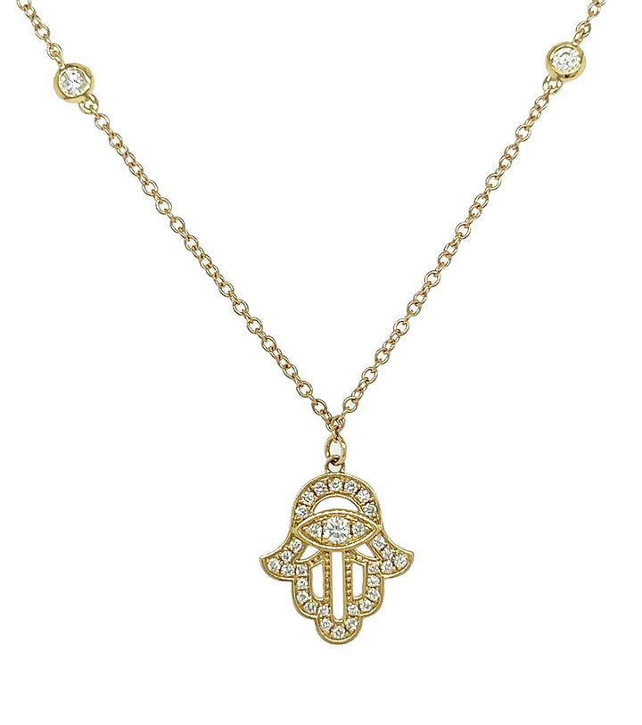 18kt Yellow Gold Diamond Pendant
