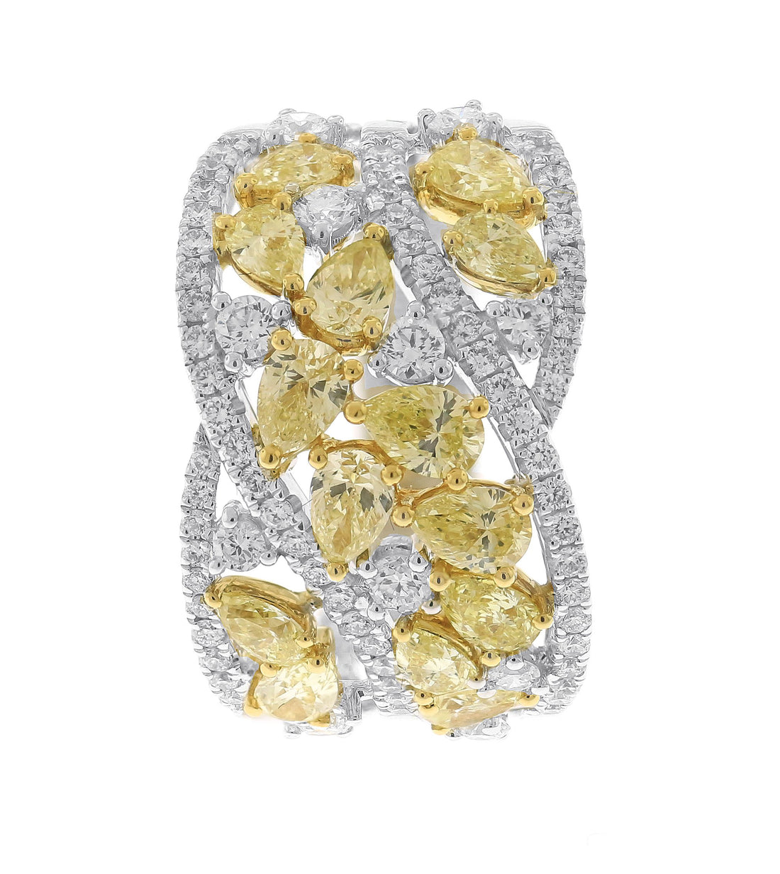 18kt White And Yellow Gold Diamond Ring