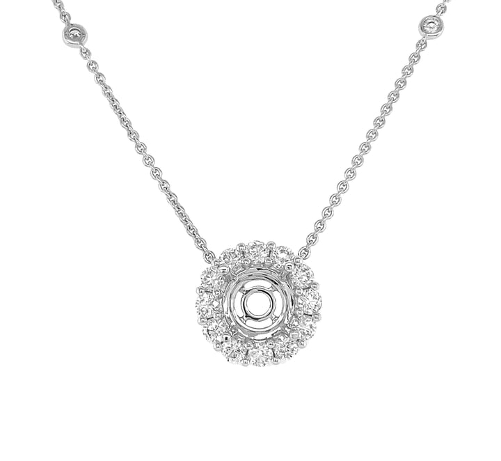 18kt White Gold Diamond Pendant