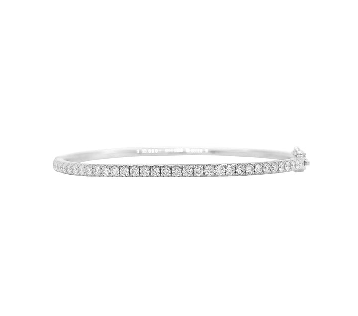 18kt White Gold Diamond Bangle