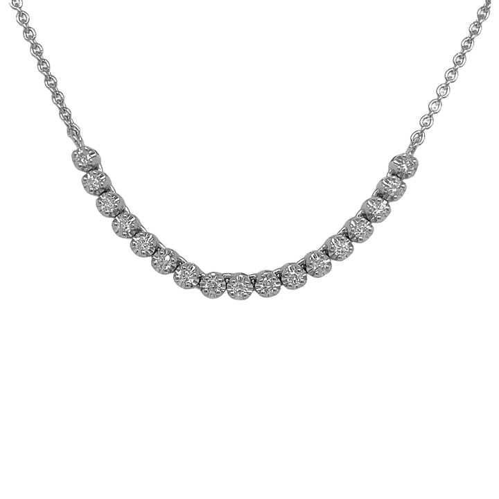 18Kt White Gold Diamond Pendant