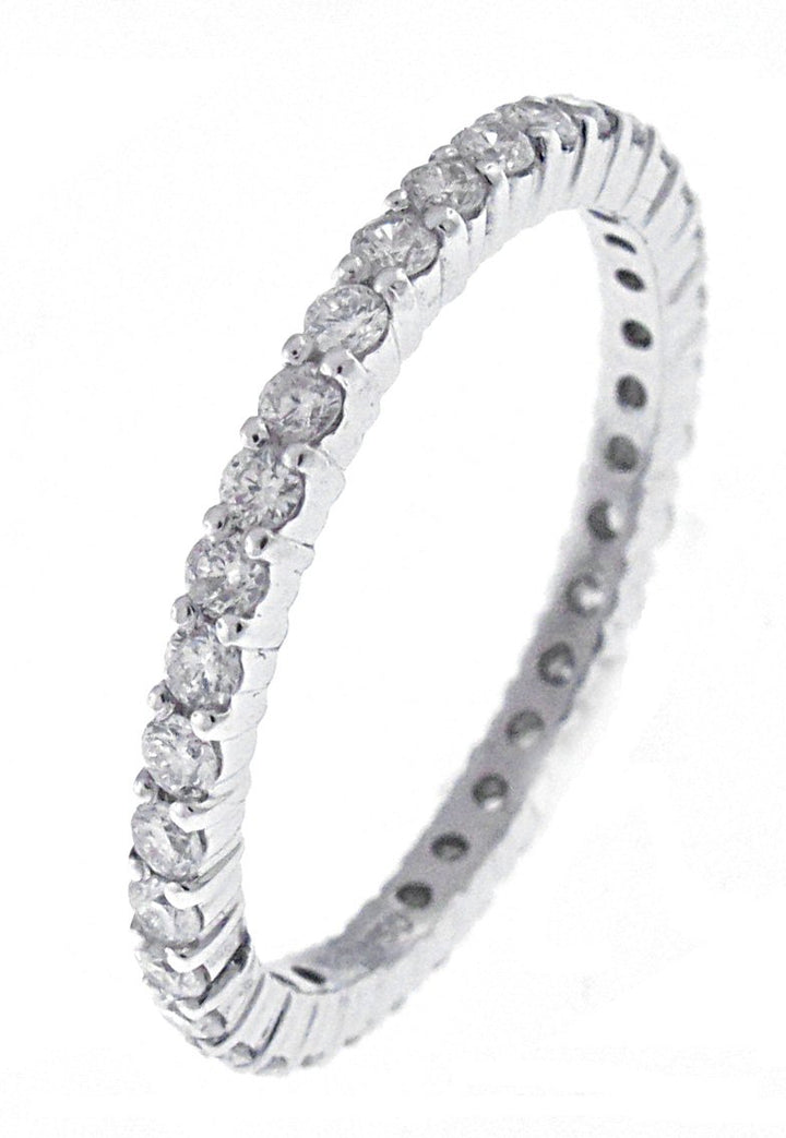 18kt White Gold Diamond Eternity Band