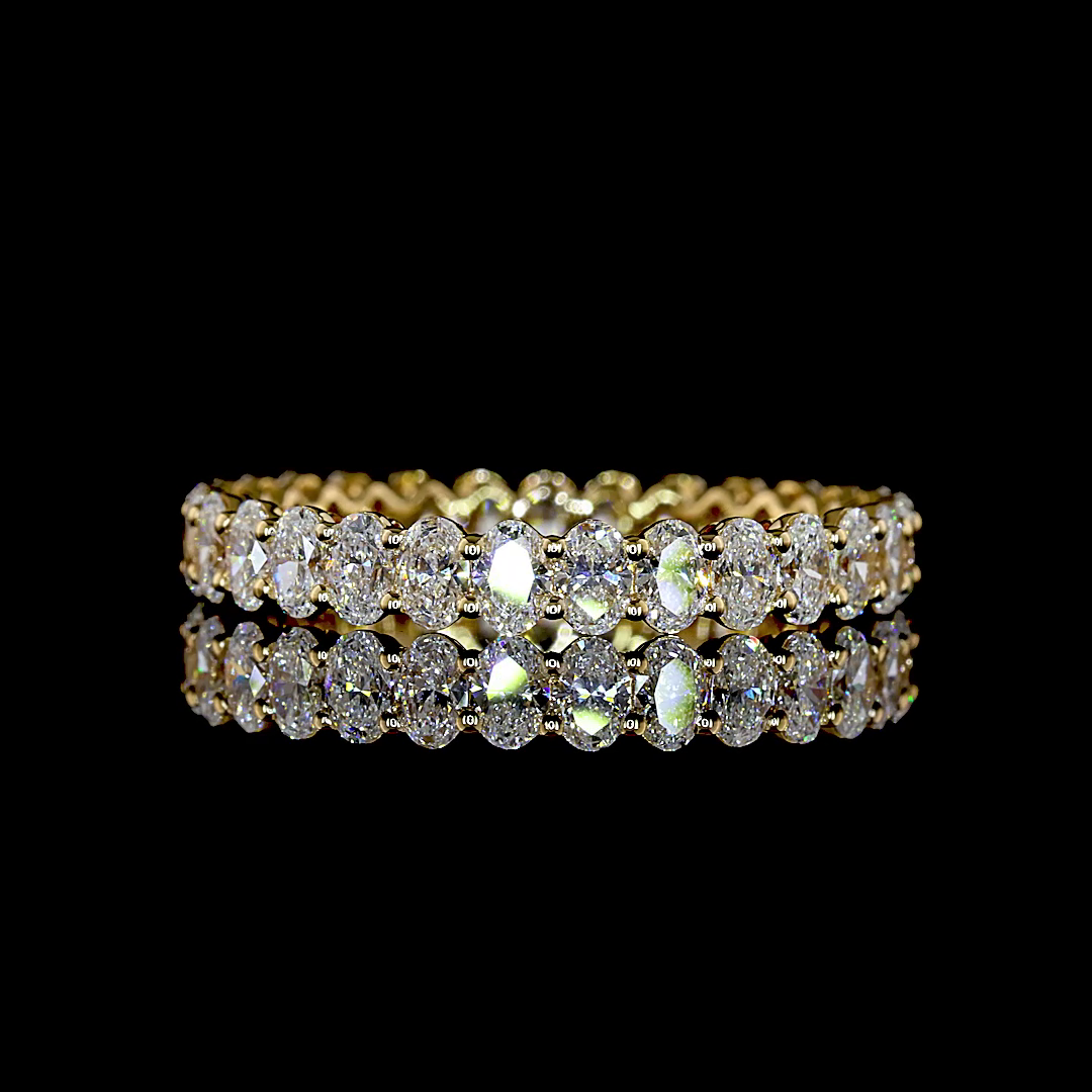18kt Yellow Gold Lab Diamond Eternity Band