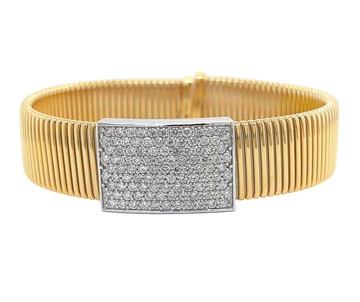 18kt Yellow Gold Diamond Bangle