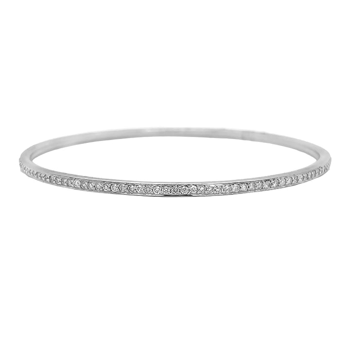 18kt White Gold Diamond Bangle