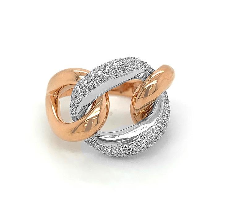 18kt Rose Gold Diamond Ring