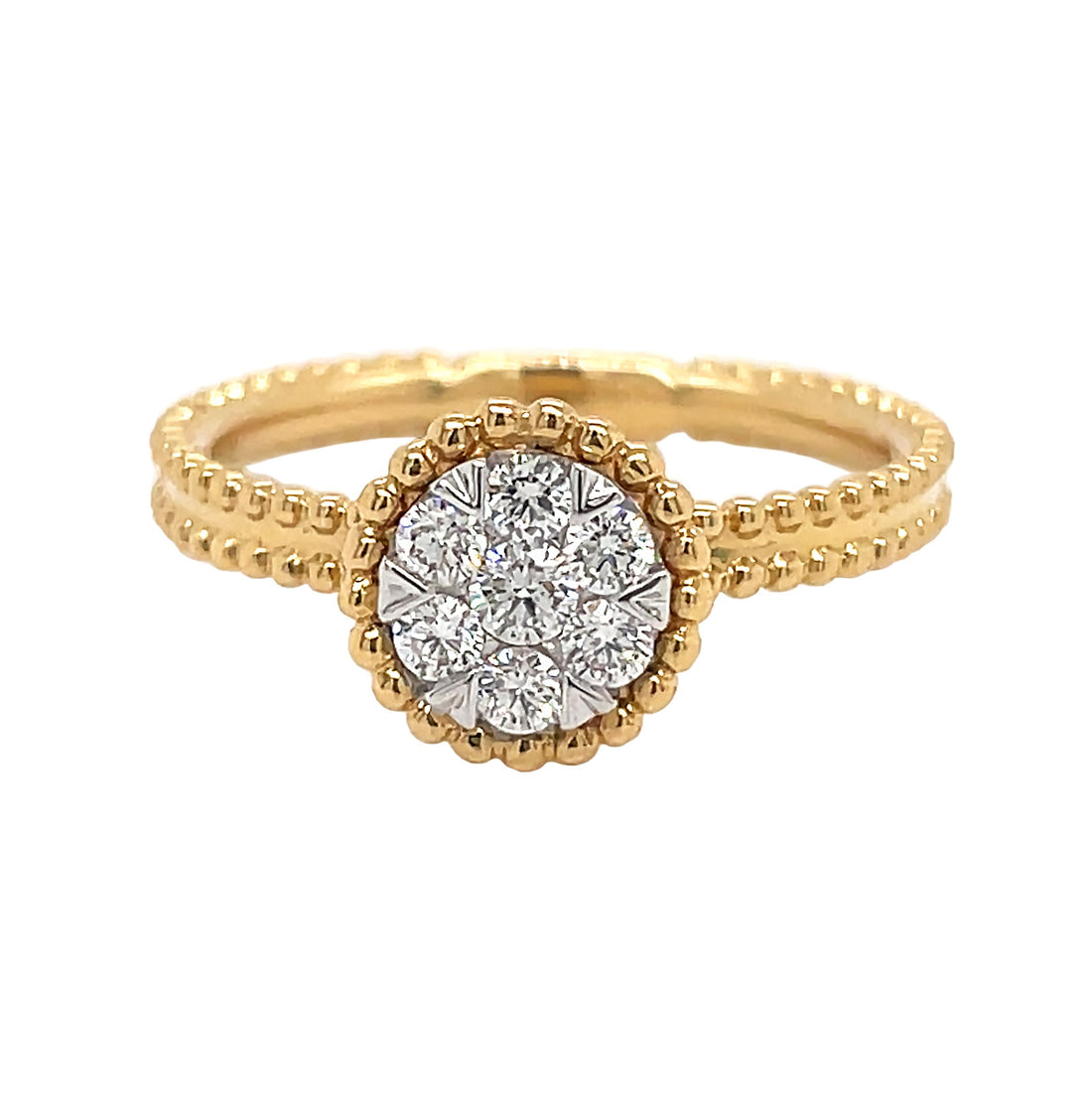 18kt Yellow Gold Diamond Ring