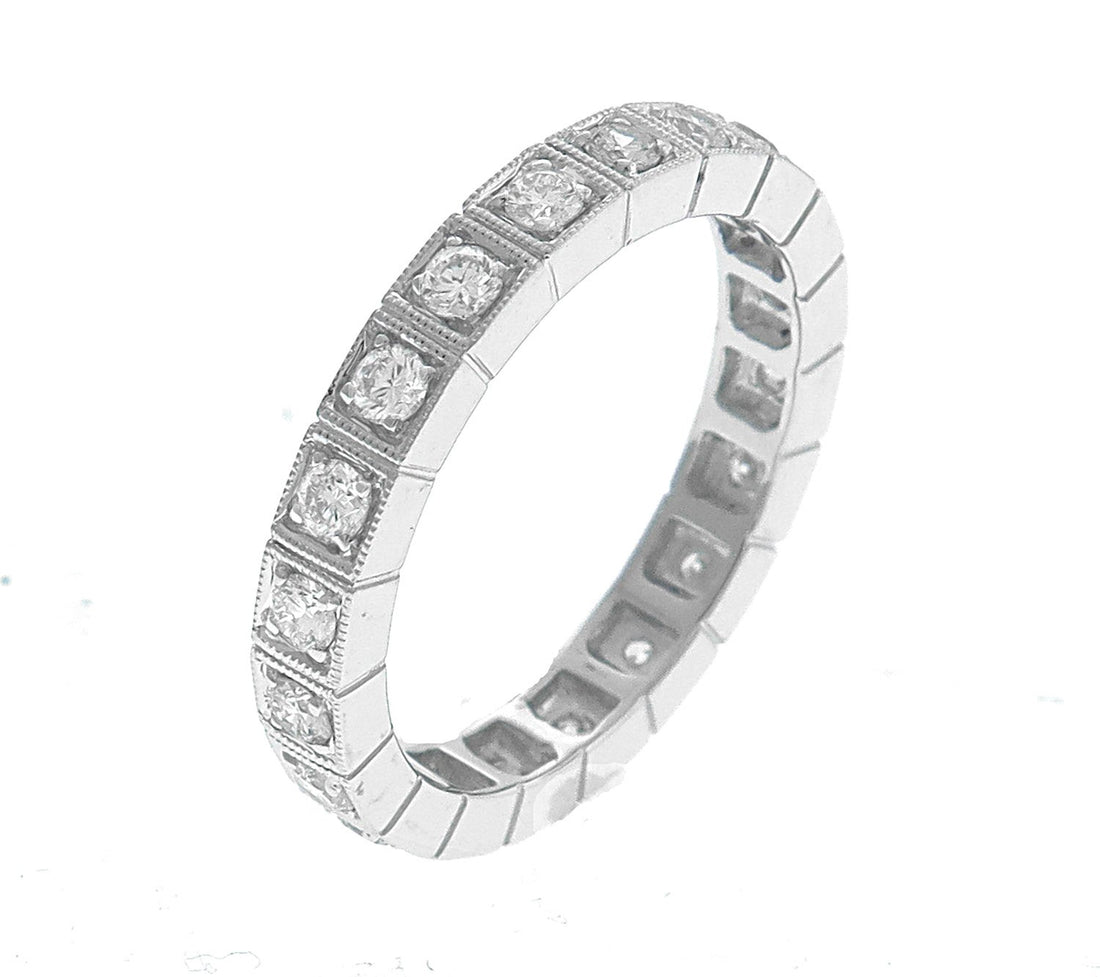 18kt White Gold Diamond Eternity Band