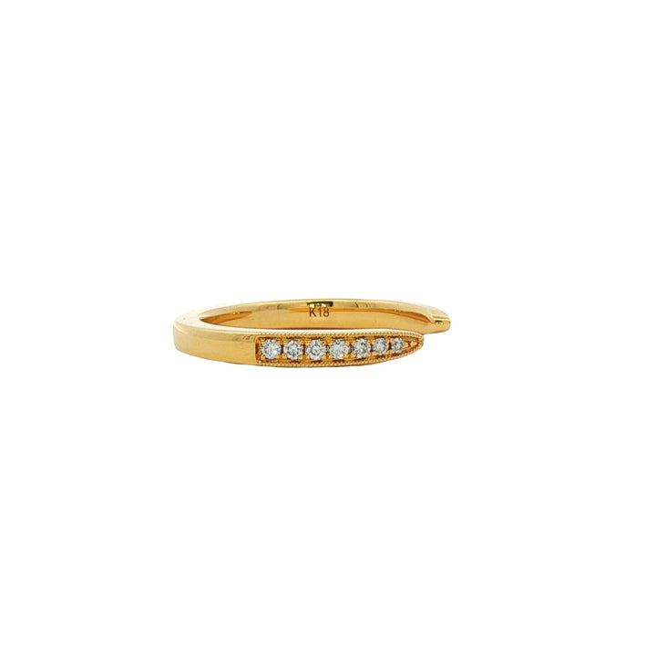 18kt Yellow Gold Diamond Band