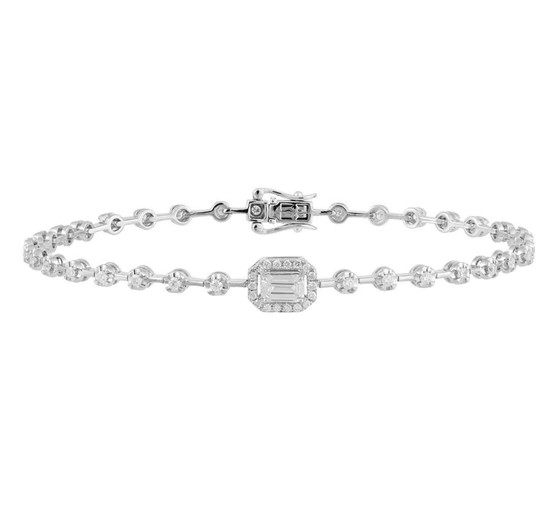 18kt White Gold Diamond Bracelet