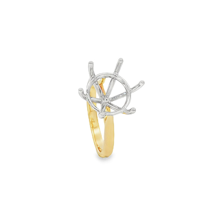 14kt Yellow And White Gold Semi-Mount