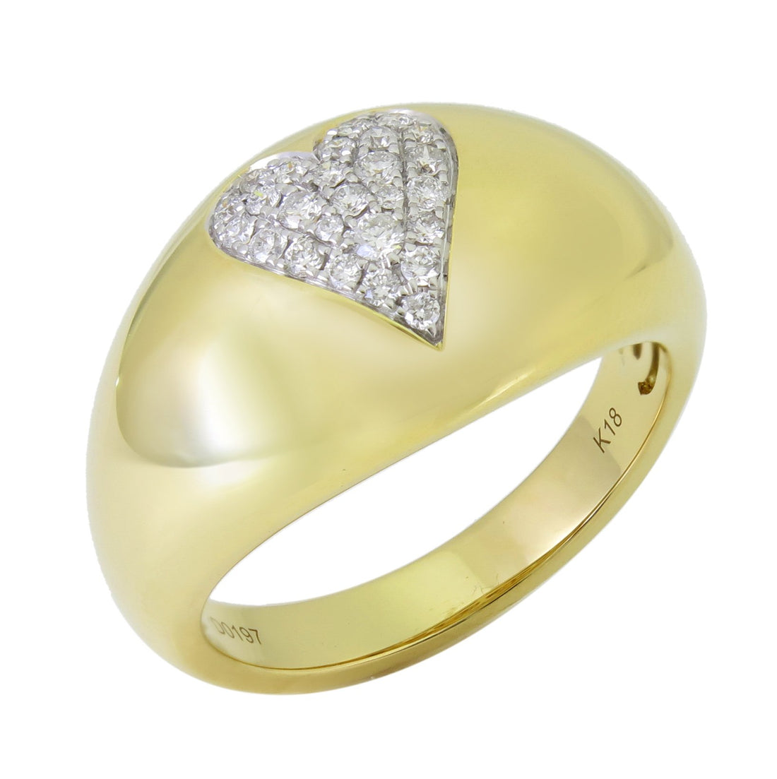 18kt Yellow Gold Diamond Ring