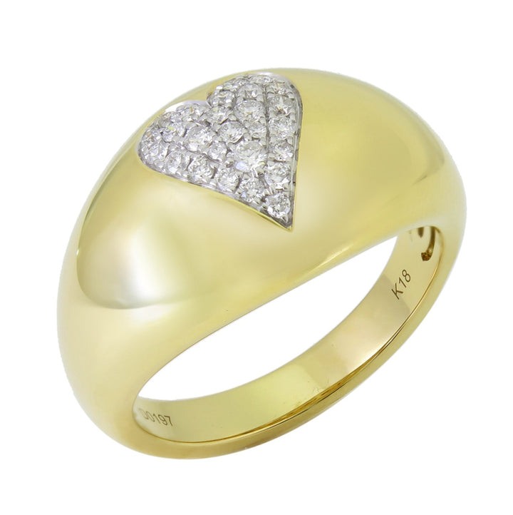 18kt Yellow Gold Diamond Ring