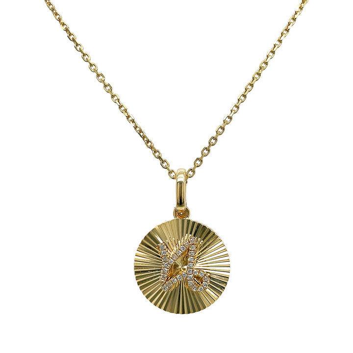14kt Yellow Gold Diamond Pendant