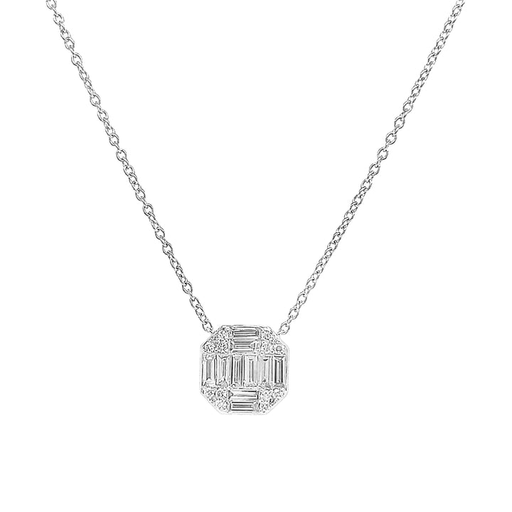 18kt White Gold Diamond Pendant