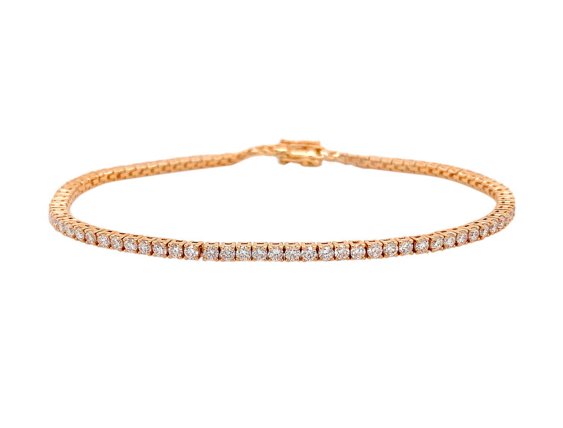 18kt Rose Gold Diamond Bracelet
