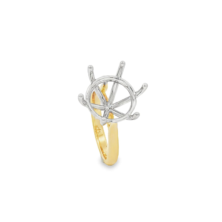 14kt Yellow And White Gold Semi-Mount