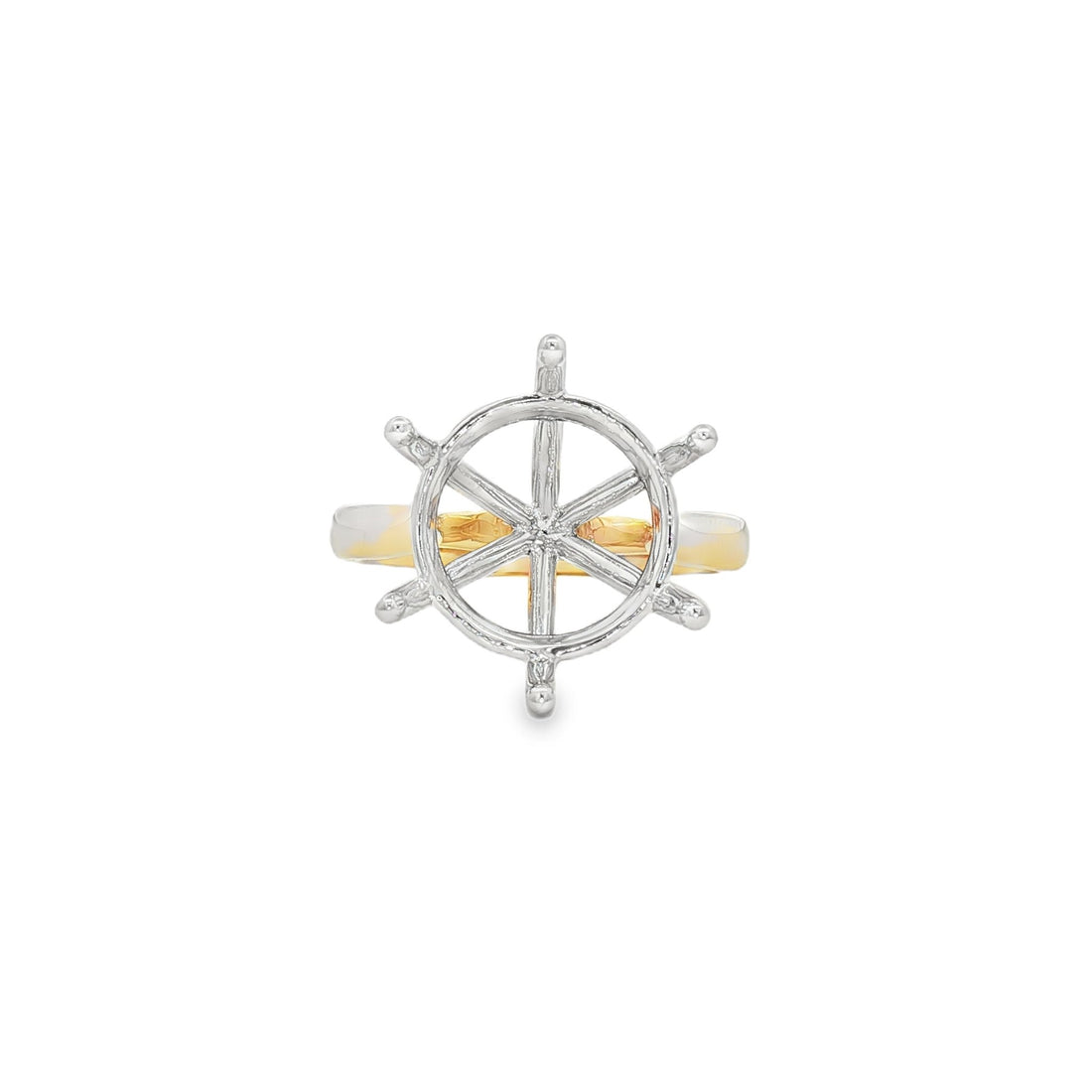 14kt Yellow And White Gold Semi-Mount
