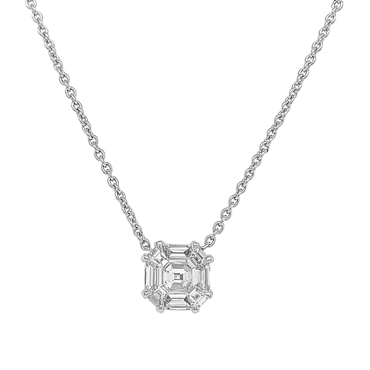 18kt White Gold Diamond Pendant