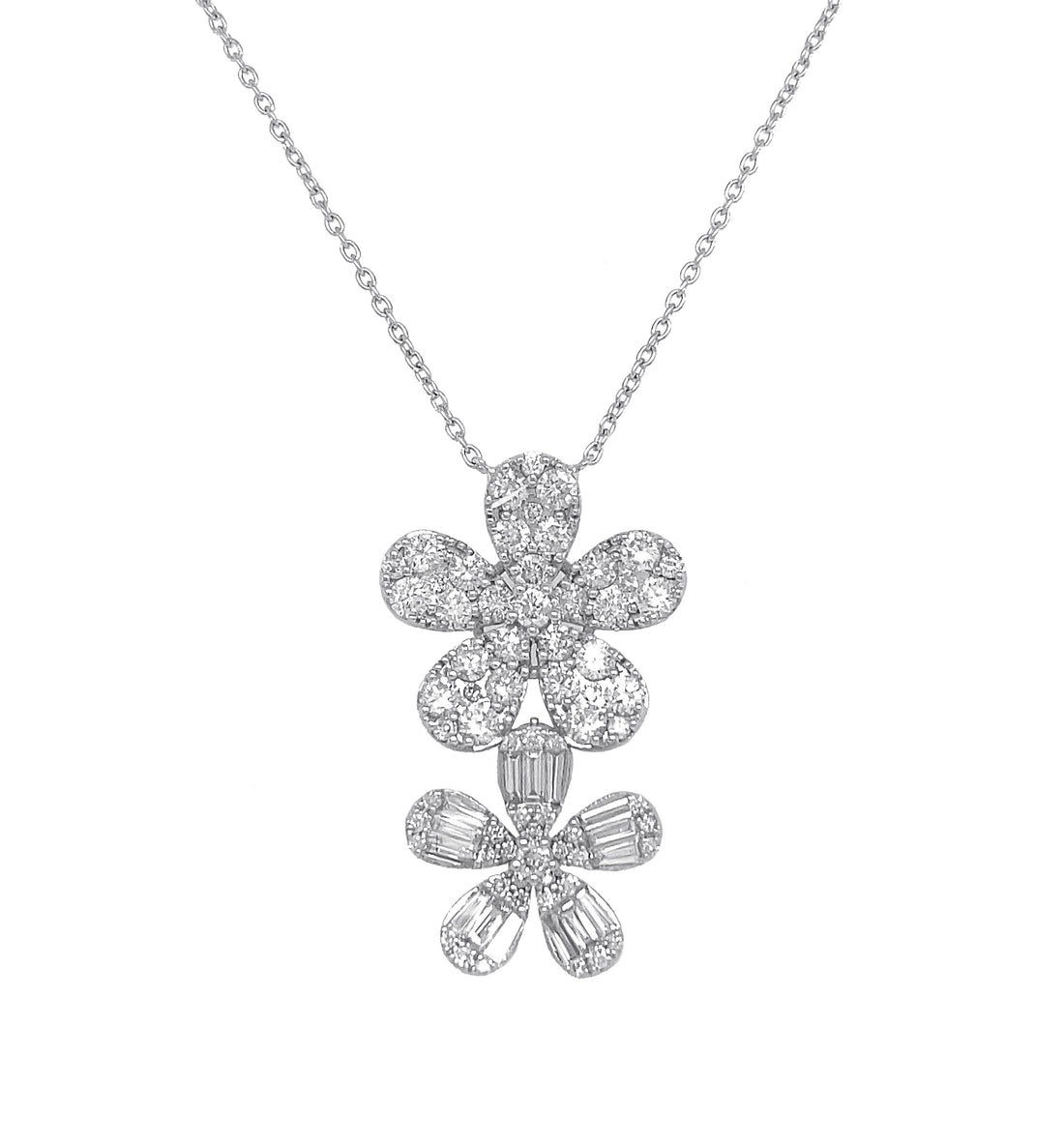 18kt White Gold Diamond Pendant