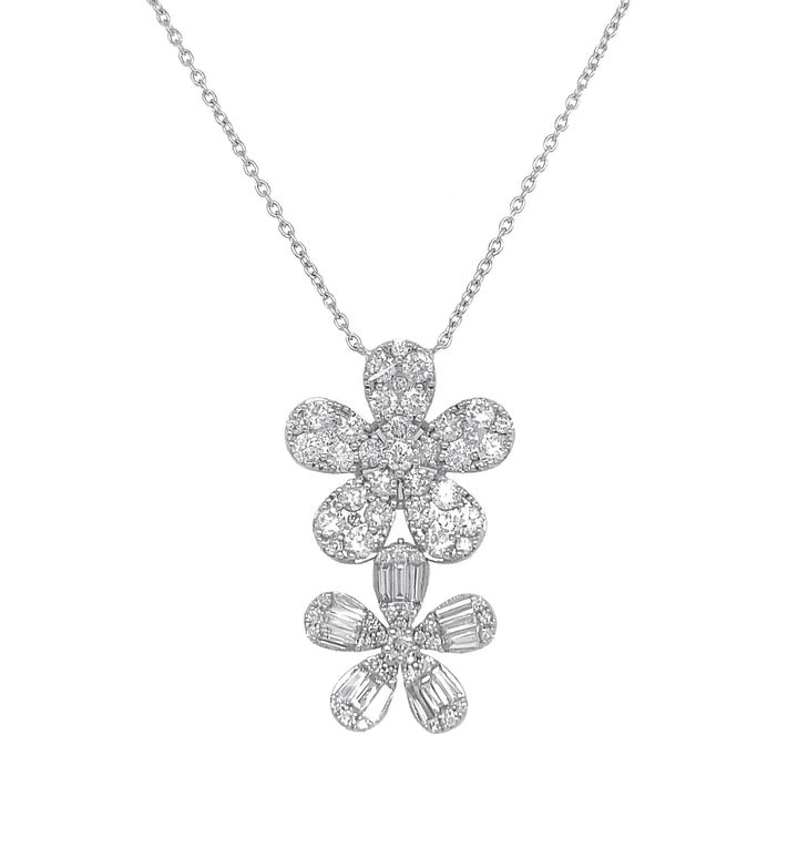 18kt White Gold Diamond Pendant