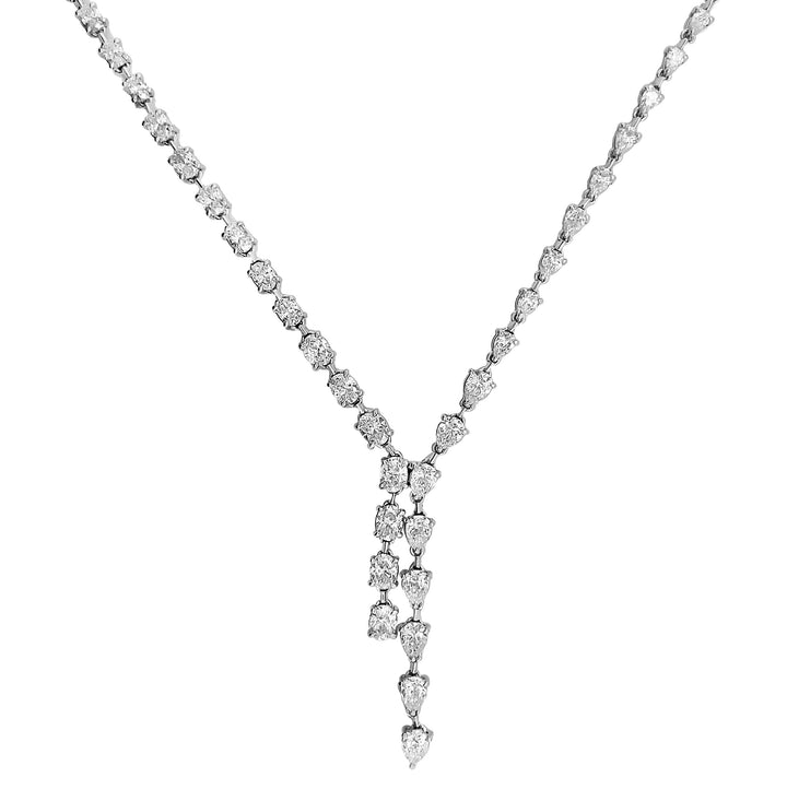 18kt White Gold Diamond Necklace