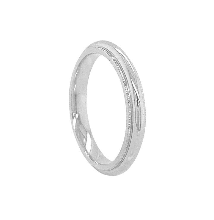 18kt White Gold Band