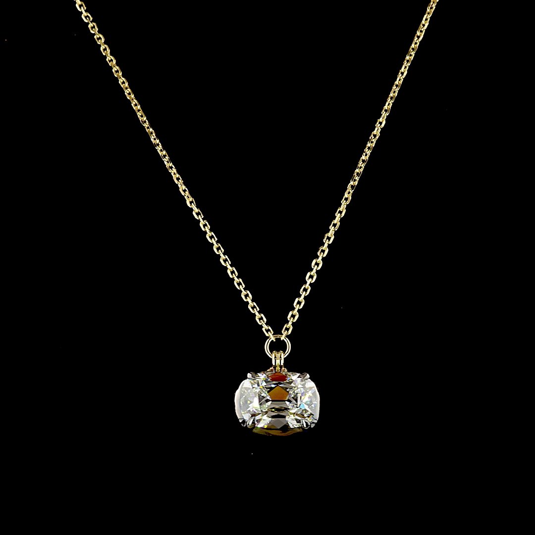 14kt Yellow Gold Lab Diamond Pendant