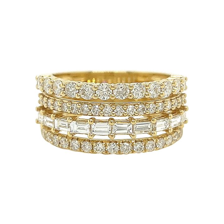 18kt Yellow Gold Diamond Ring