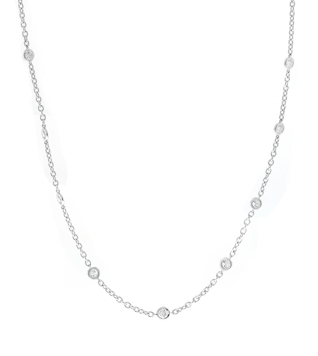 18kt White Gold Diamond Necklace