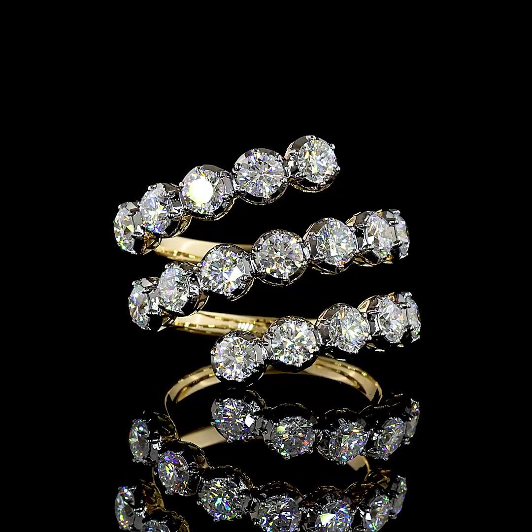 14kt Yellow Gold Lab Diamond Ring