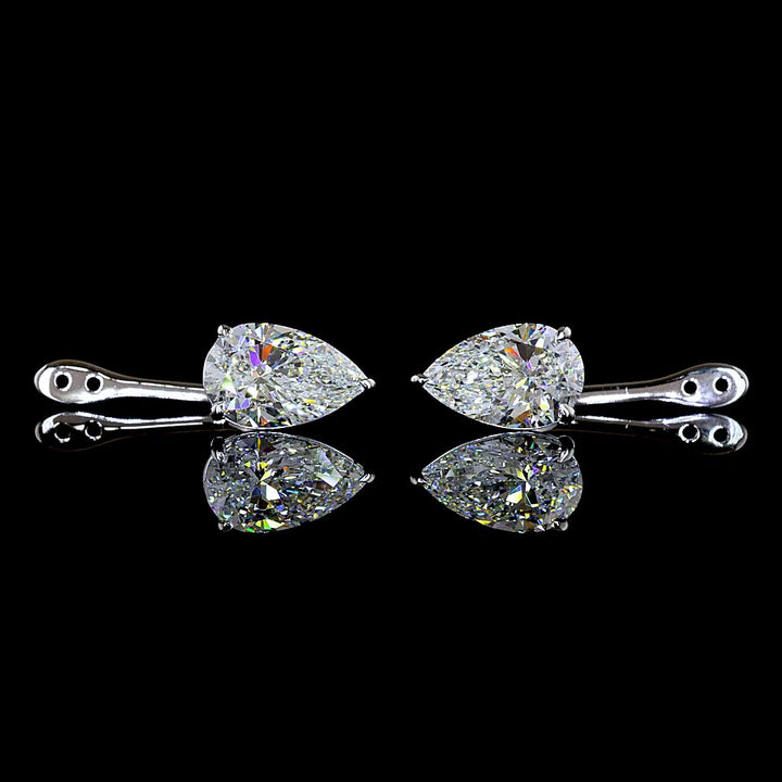 14kt White Gold Lab Diamond Earring
